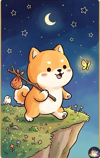 바보 카드 (AI로 생성한 일러스트)