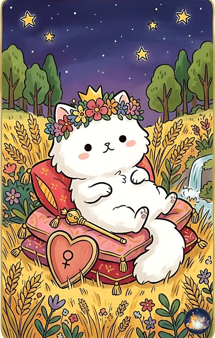 여황제 카드 (AI로 생성한 일러스트)