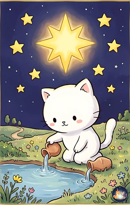 별 카드 (AI로 생성한 일러스트)