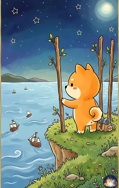 완드 3 카드 (AI로 생성한 일러스트)
